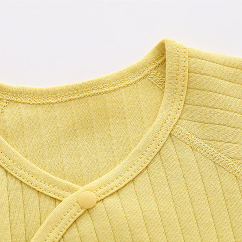 Newborn baby clothes Cotton Baby Boy Girl Summer T Shirts Solid toddler long sleeve tops full moon clothing for babies 0-3M