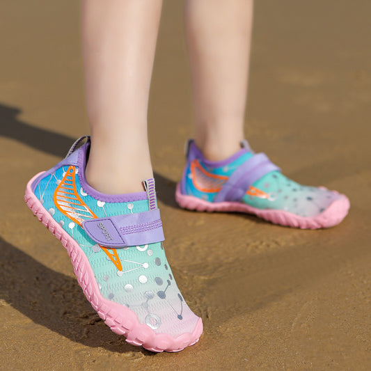 Children's beach shoes wading shoes diving snorkeling shoes women's non-slip anti-cut men's soft sole shoes swimming non-slip upstream shoes