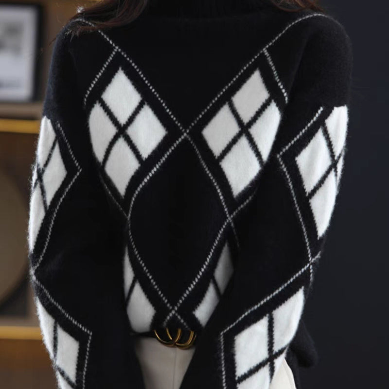 Turtleneck Pullovers Women Warm Knitted Casual Winter Soft Sweater Females Korean Style Temper Classic Thick All-match Clothing