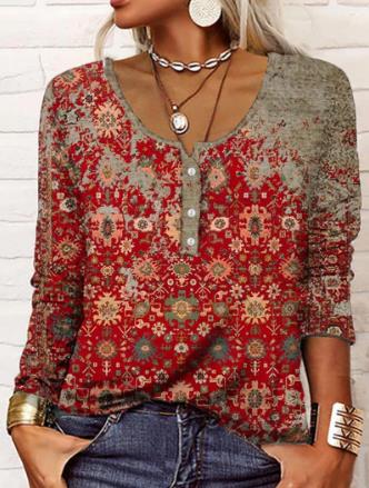 WOLFF - Elegant sweater with Aztec pattern