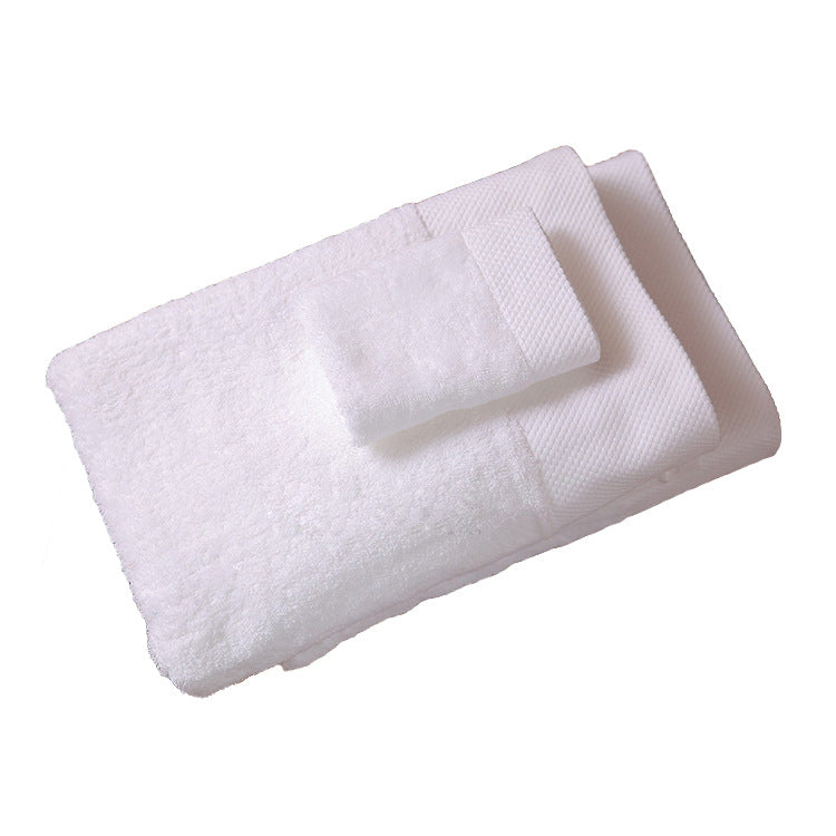 Five-star Hotel Cotton Towel Cotton White Broken Spiral Towel Thickened Hotel Bath Towel
