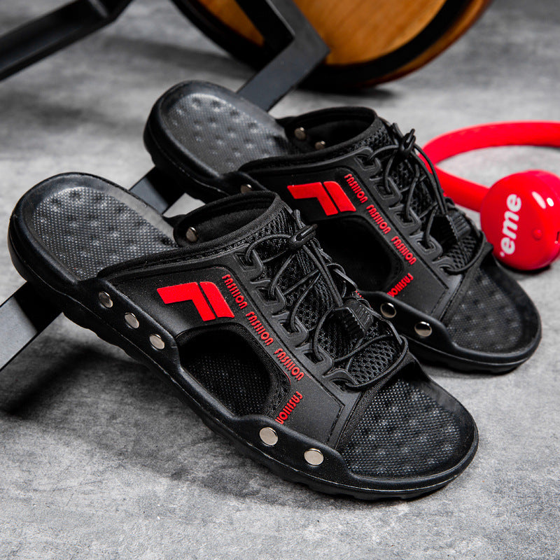 Shoes Rubber Men's Outdoor Leather Men's Cross Boys Sandals