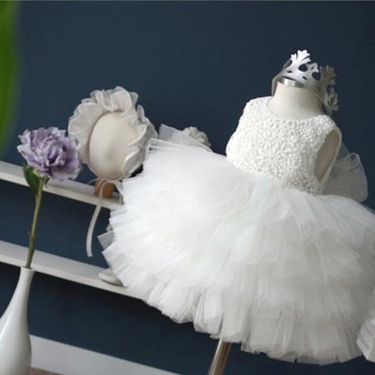 children Infant Baby Princess Dress Tutu Dress Lace yarn color large spot