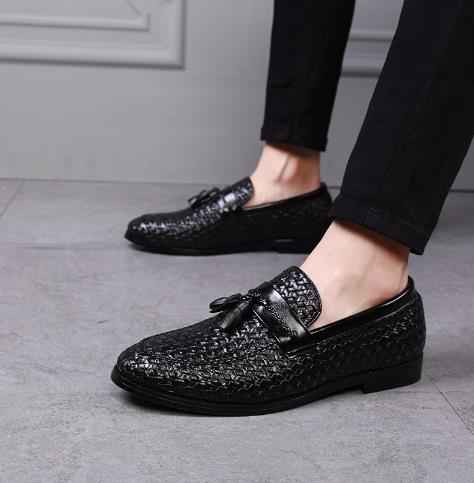 Tassel Fashion Shoes Rubber Sole Large Men's Shoes