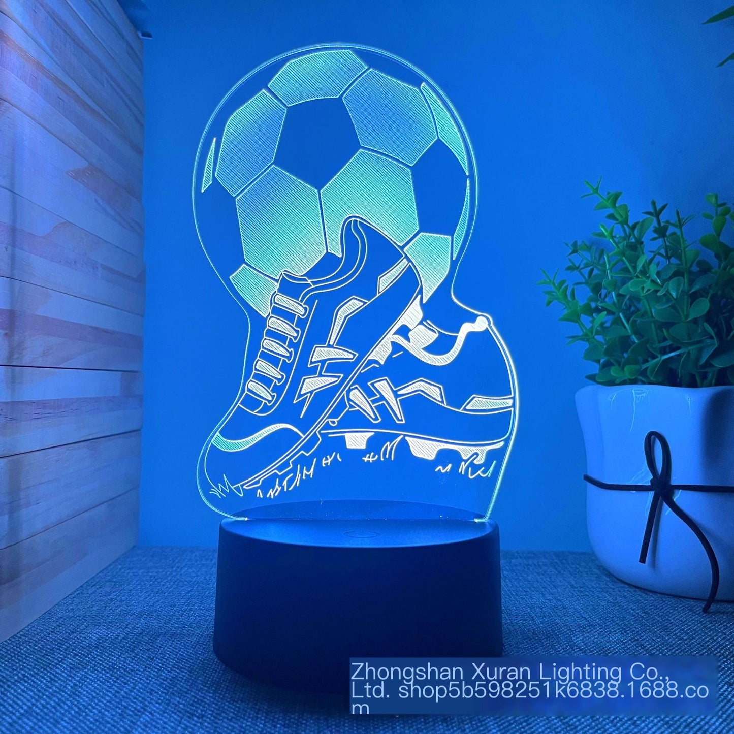 Cross-border supply hot football hot 3D night light creative children's gifts atmosphere table lamp manufacturers wholesale