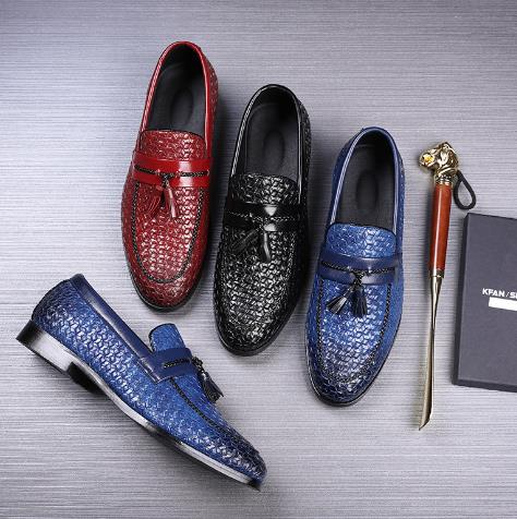 Tassel Fashion Shoes Rubber Sole Large Men's Shoes