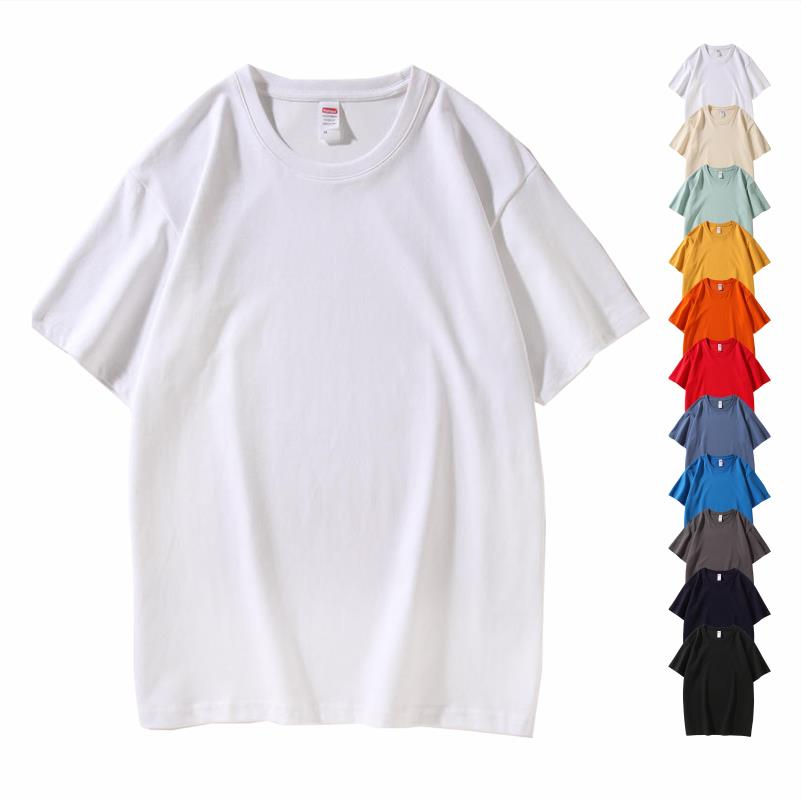 Summer Casual 100 Cotton Paris Crewneck Short Sleeve T-shirt Top Loose Tshirt Korean Streetwear Tees Solid Young Cool Tops