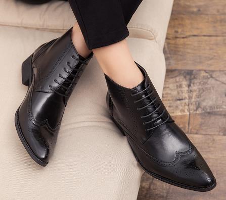 Men's fashionable patterned Martin boots