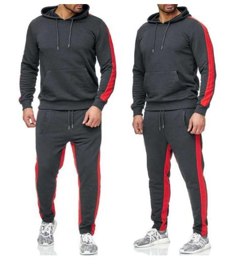 Spring and fall casual sports suit plus men's hoodie fashion suit