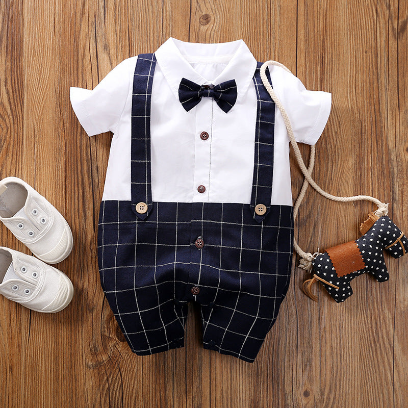 Baby summer short-sleeved jumpsuit