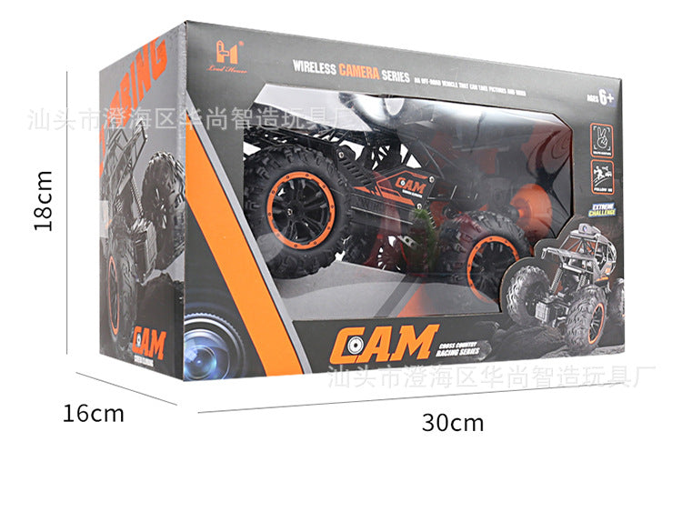 Cross-border hot sale remote control car rc boy alloy off-road vehicle with camera Children's electric toy remote control car