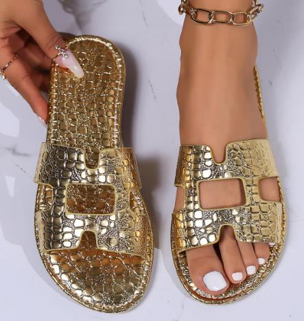Flat summer sandals
