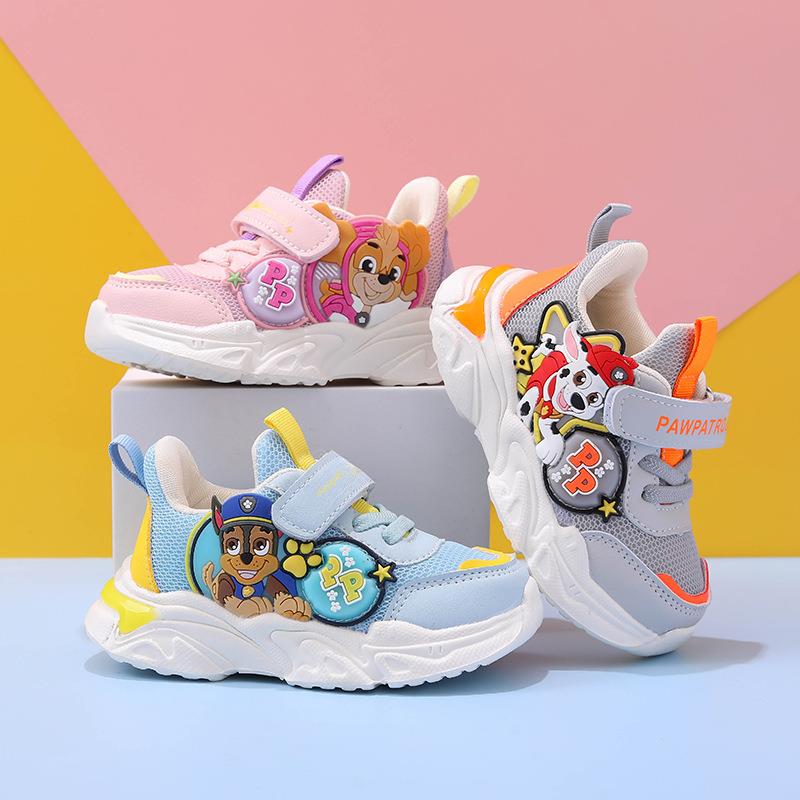 PAW PATROL Wangwang team made great contributions genuine goods Children's sneaker breathable soft bottom children's functional shoes with lights