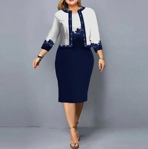 Women pencil skirt two piece set
