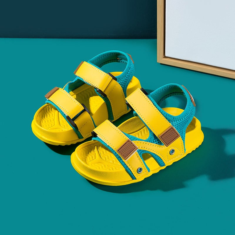 Fawn Milly Sandals Baby Outdoor Non-slip Soft Bottom Cartoon Cute Beach Breathable Mesh Sandals
