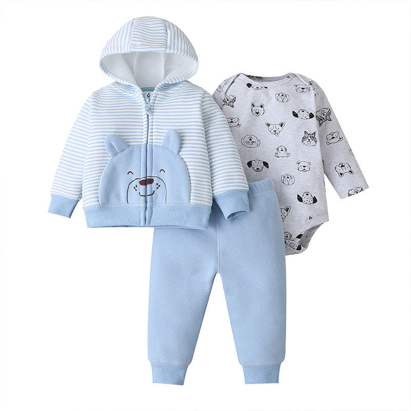 Children's And Youth Cartoon Jacket Zipper Jacket Set