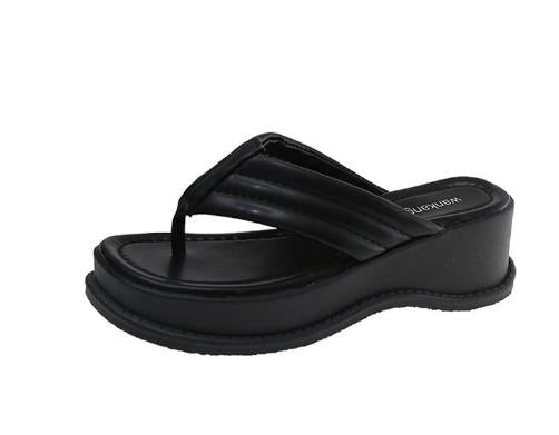 Chinelo Plataforma Preto   40