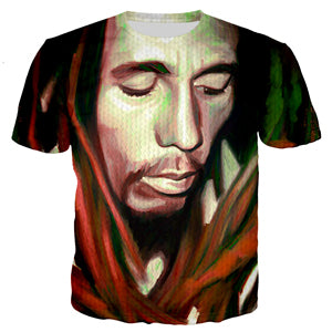 2023 New Summer Fashion Hip Hop T-shirt Reggae Originator Bob Marley 3D Printed Men Women Casual O-Neck Oversized T Shirt Tops