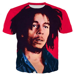 2023 New Summer Fashion Hip Hop T-shirt Reggae Originator Bob Marley 3D Printed Men Women Casual O-Neck Oversized T Shirt Tops