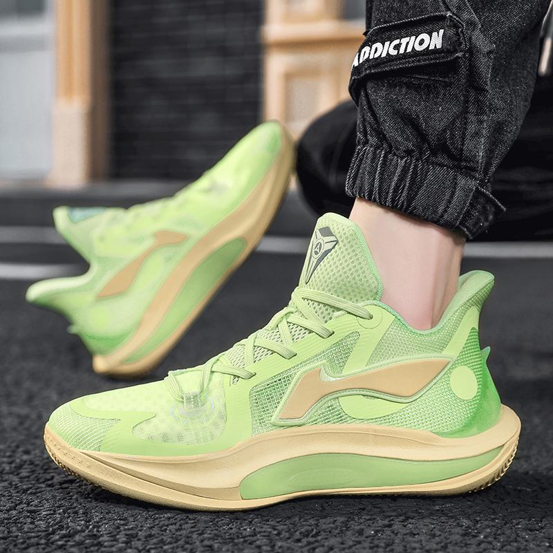 Sonic 11 Summer Basketball Shoes Male Youth Student Edition Street Sports Shoes MD Rubber and Plastic Sole Netting Shoes 36-45