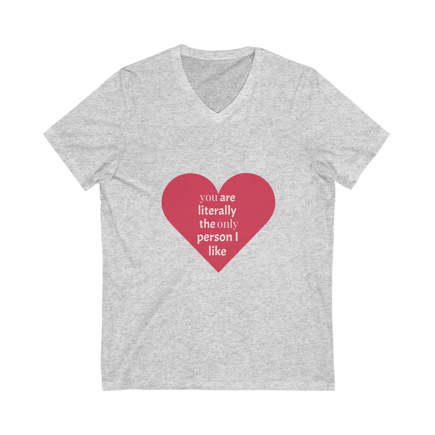 Unisex Jersey Short Sleeve V-Neck Tee