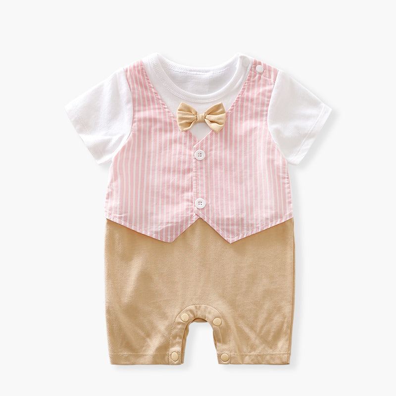 Baby summer short-sleeved jumpsuit