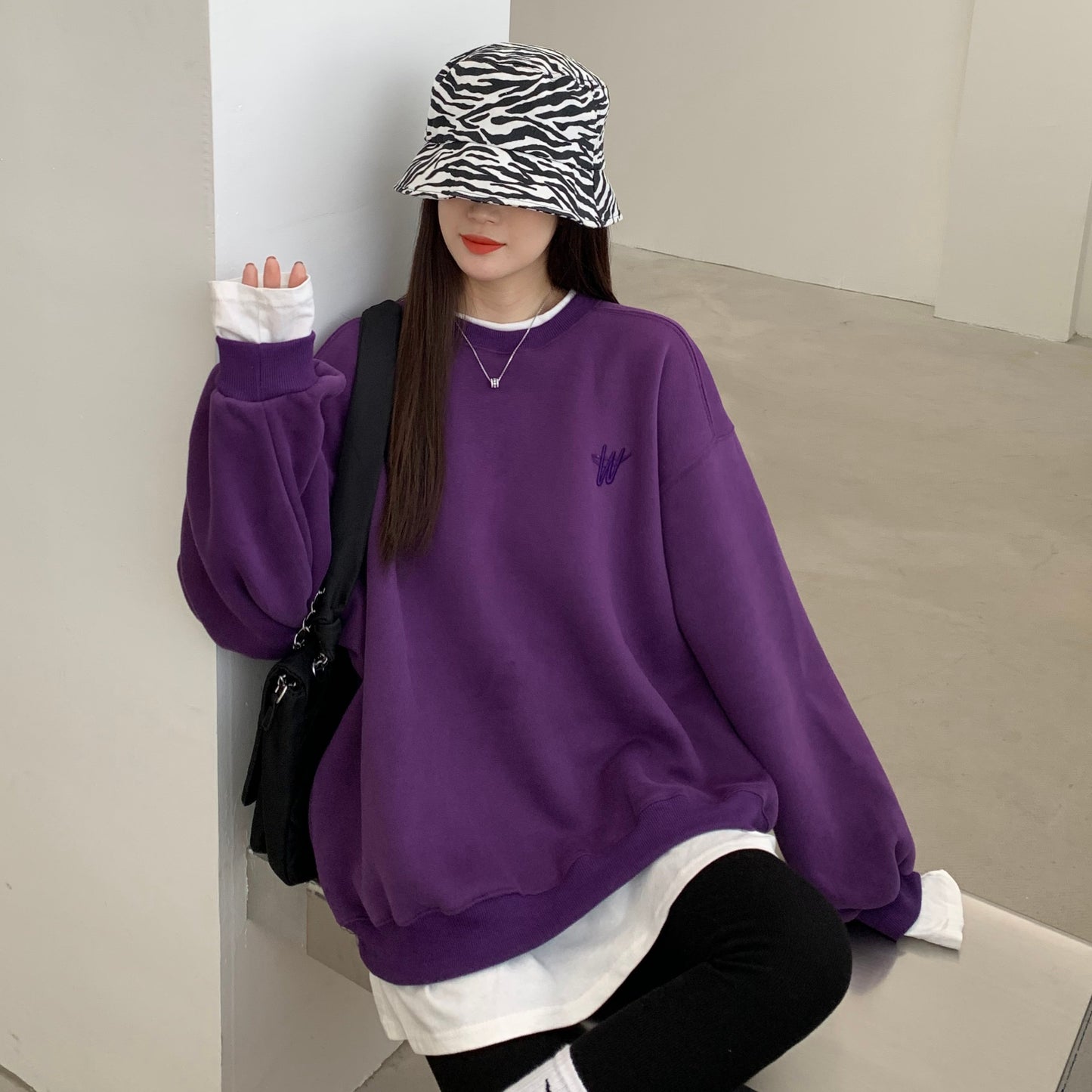 Ladies Fashion Winter Loose Lazy Top