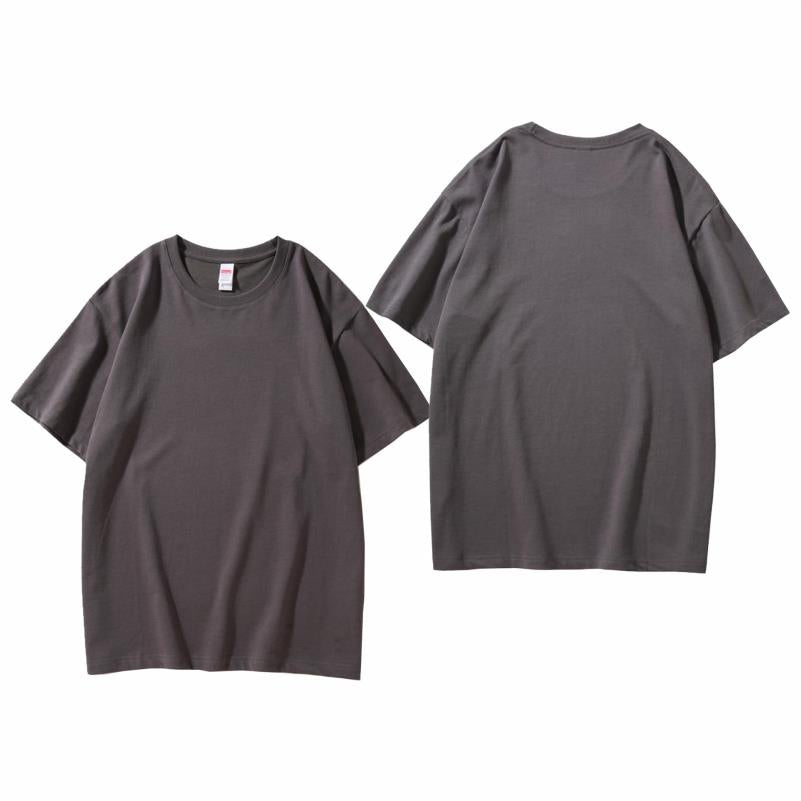 Summer Casual 100 Cotton Paris Crewneck Short Sleeve T-shirt Top Loose Tshirt Korean Streetwear Tees Solid Young Cool Tops