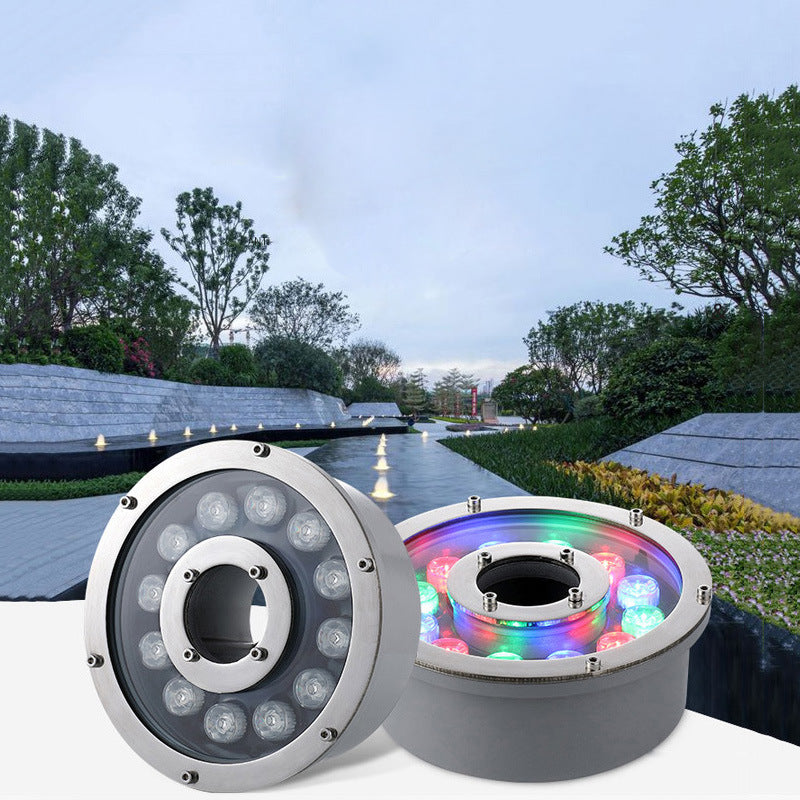 Waterproof IP65 Fountain Light Multi Color AC 12V Outdoor Led Underwater Lamp for Fish Tank Pond Swimming Pool Spa Party Park