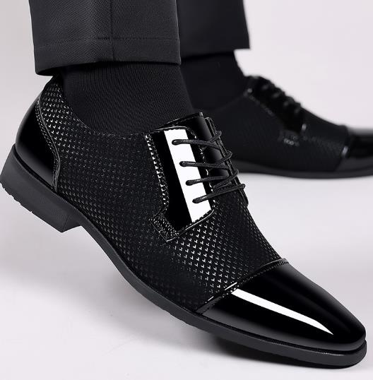 Business Formal Wear Winter Leather Shoes Men's Wedding Shoes