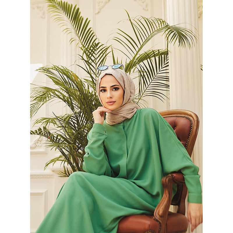 muslim Robe abaya Costume muslim fashion Bat Sleeve Long Southeast Asian Cross-border Foreign Trade