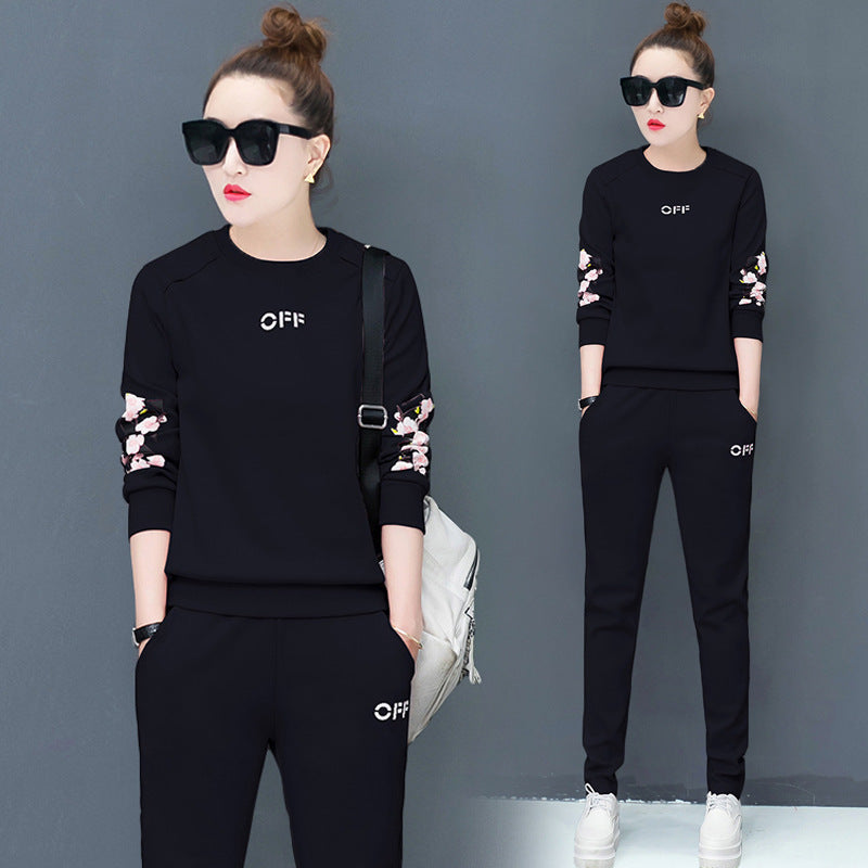 Casual suit long sleeve two-piece suit