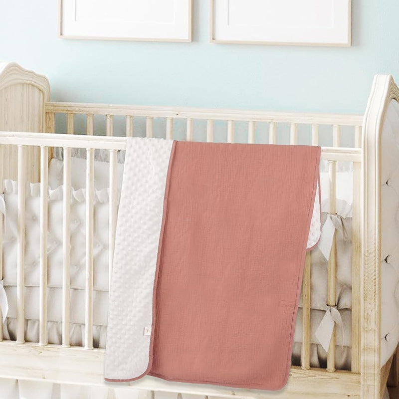 Baby beanie Velvet Pure Cotton crepe spring and autumn blanket blanket Amazon cross-border export hot sale