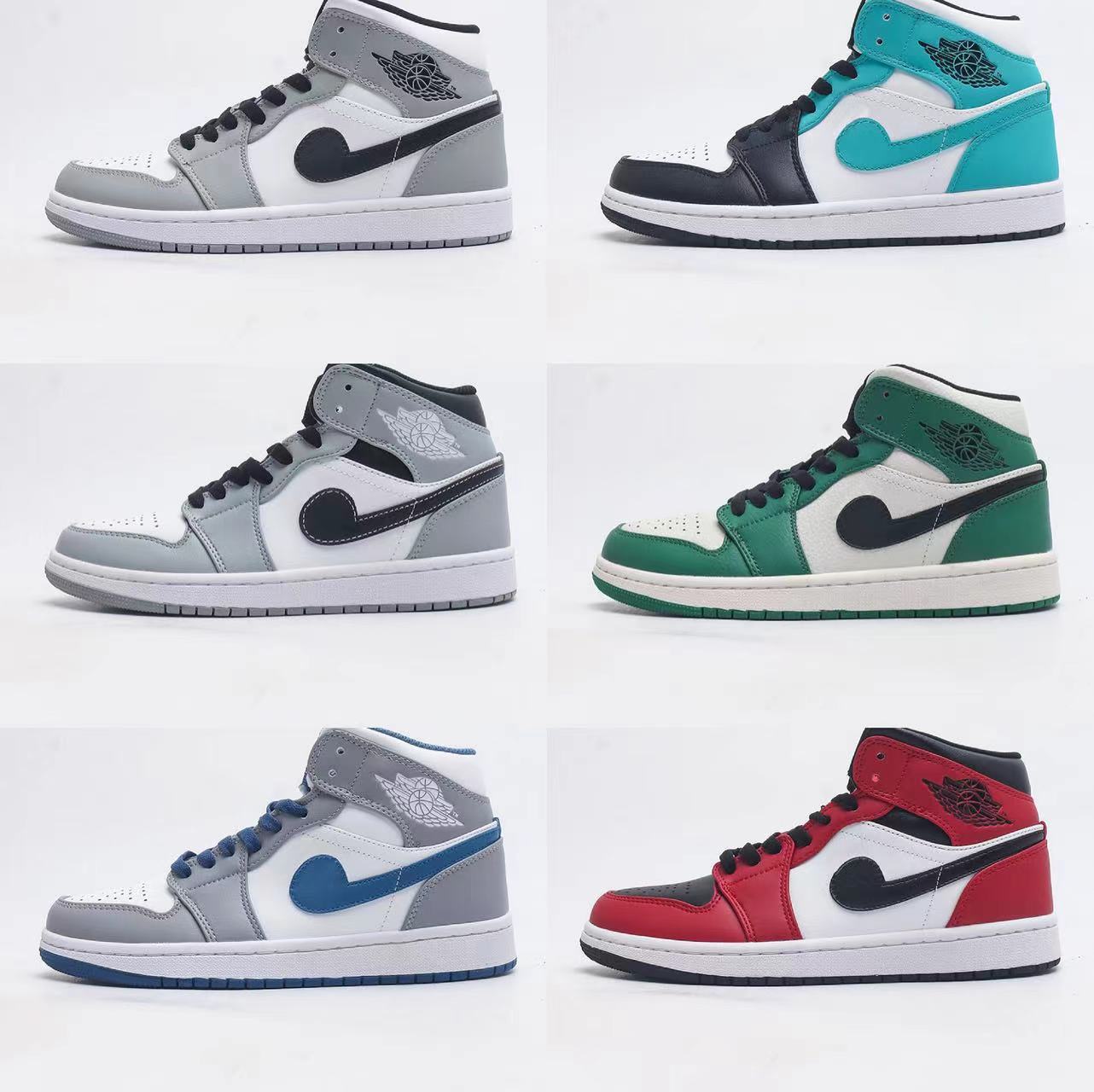 Putian shoes source delivery first layer AJ1 MID Joe 1 MID-top basketball shoes men's shoes wear-resistant women's sneaker
