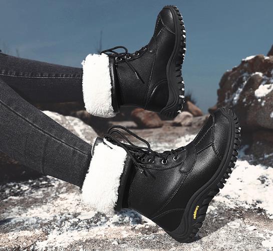 Children's Waterproof And Non-slip Fur Snow Boots