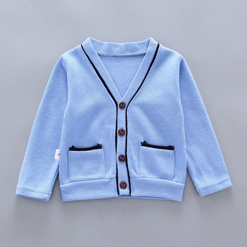 Children's sweater casual three-piece suit