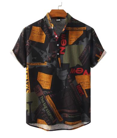 Multicolor Stripe Printed Casual Men's Shirt