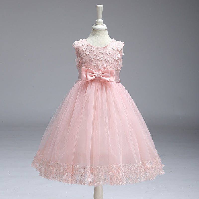 2020 summer skirt Kids Girls palace Princess Tutu flower children wedding dress wholesale show skirt