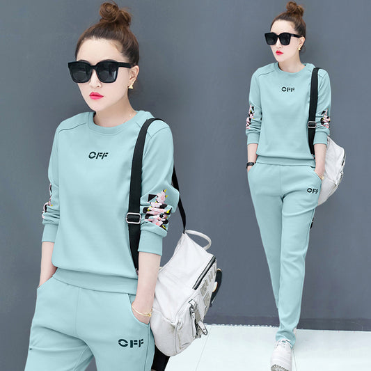 Casual suit long sleeve two-piece suit