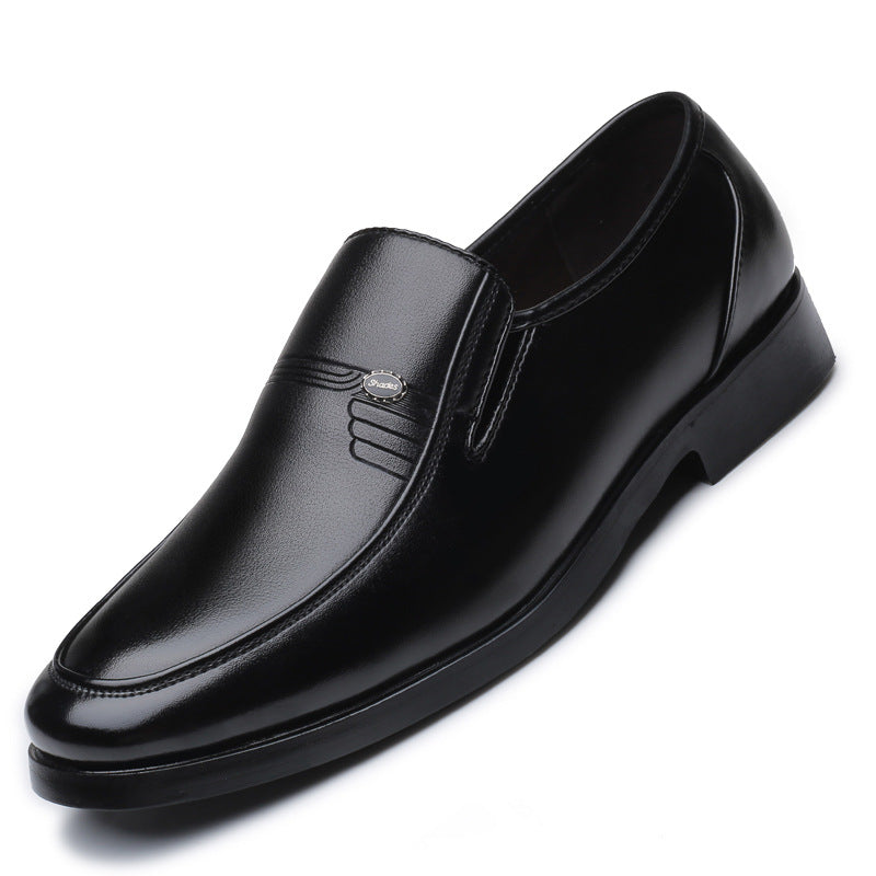 Big men's shoes with black round head