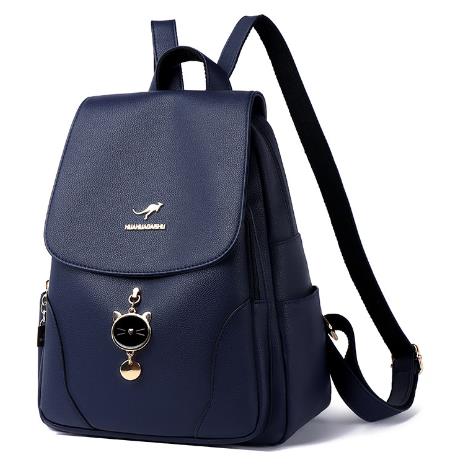 Mochila de Couro Legítimo Vintage Feminina- Cheire Ville