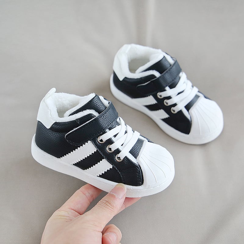 Shell-toe non-slip toddler shoes with Velcro for men and women