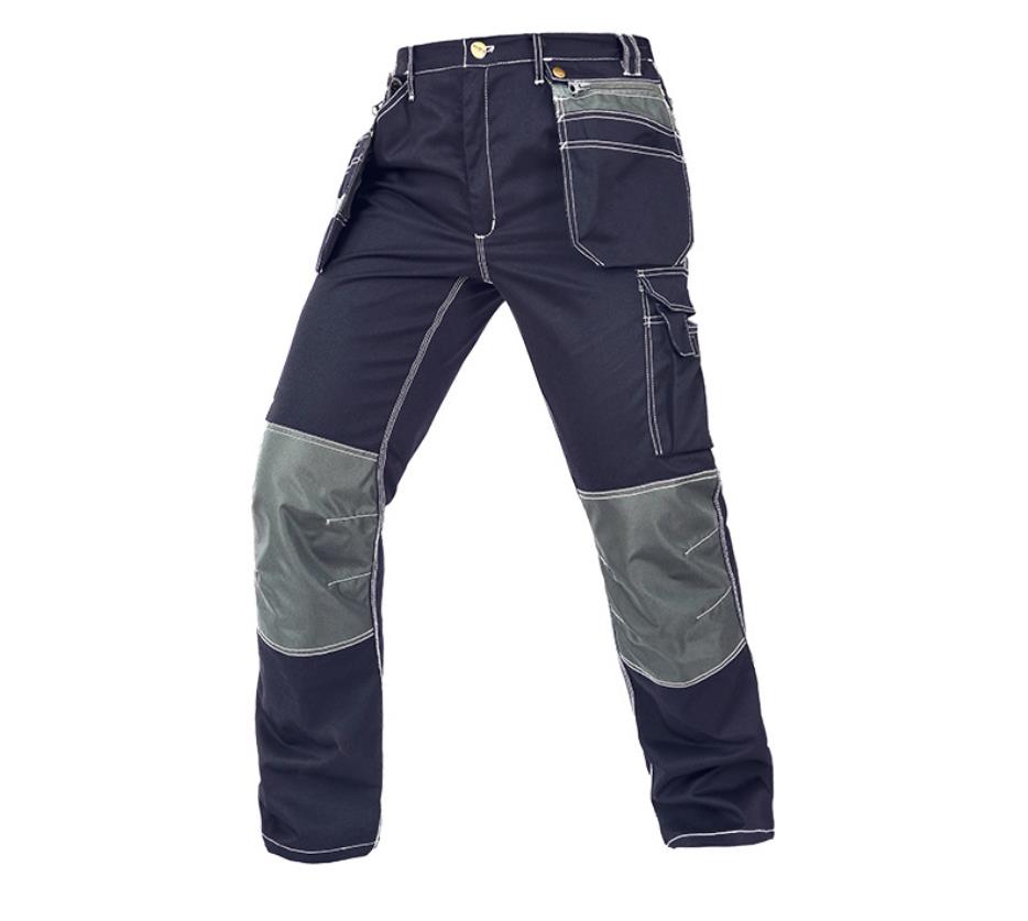 Multi-pocket polyester cotton overalls for men