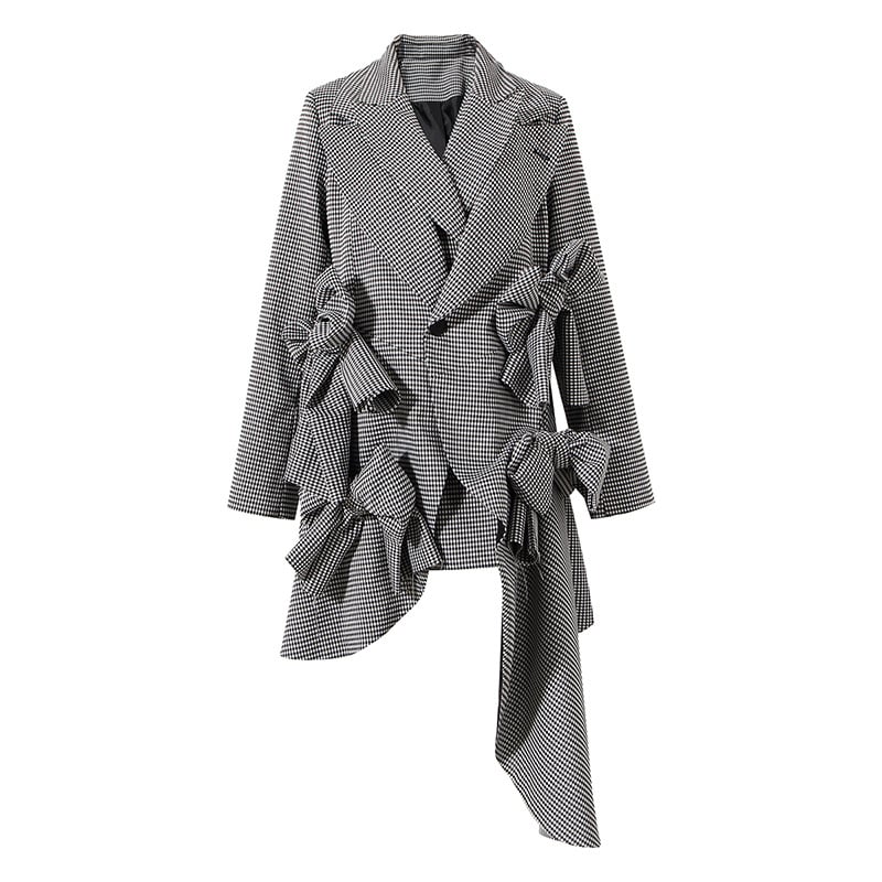 Small top non ironing wool suit