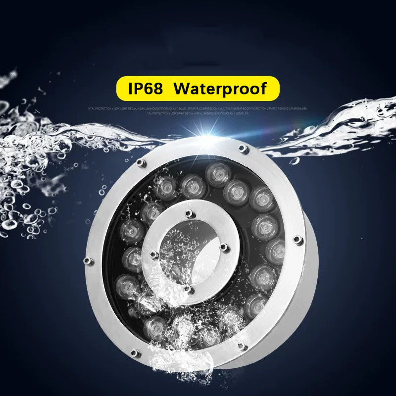 Waterproof IP65 Fountain Light Multi Color AC 12V Outdoor Led Underwater Lamp for Fish Tank Pond Swimming Pool Spa Party Park