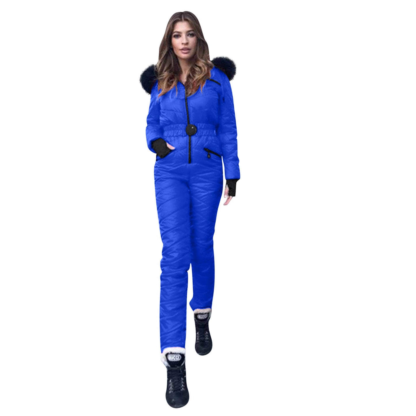 Fashion ladies ski outdoor sports zipper jumpsuit