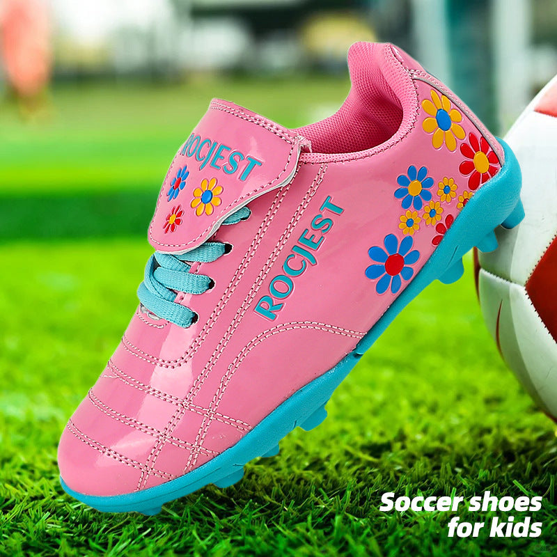Cross-border low-top football shoes broken nail non-slip indoor training shoes for boys and girls, teenagers and students MCW501