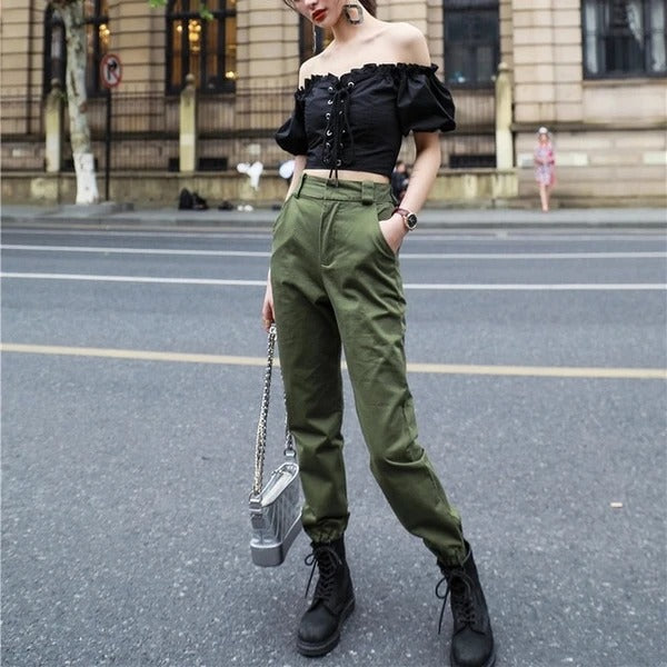 New Women's High Waist Overalls