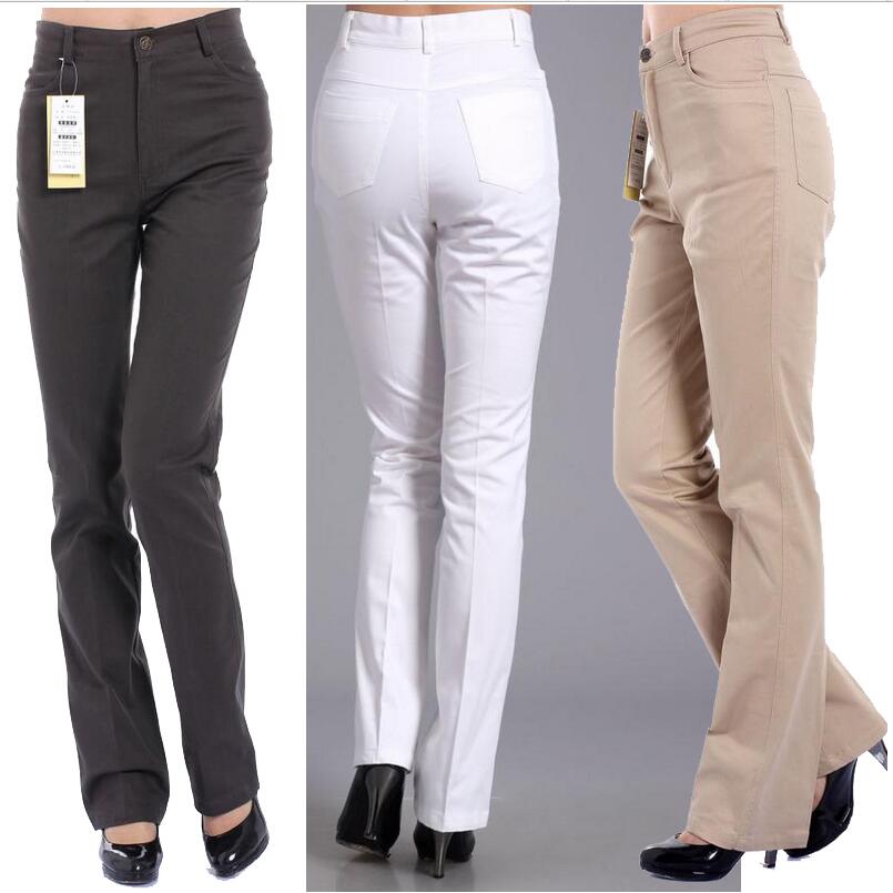 2021 Spring Autumn Women Pants Fashion Female Trousers High Waist Casual Pants Cotton Straight Pants For Women LY214