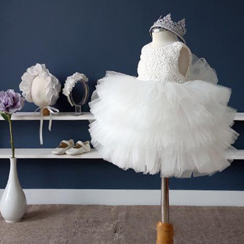 children Infant Baby Princess Dress Tutu Dress Lace yarn color large spot